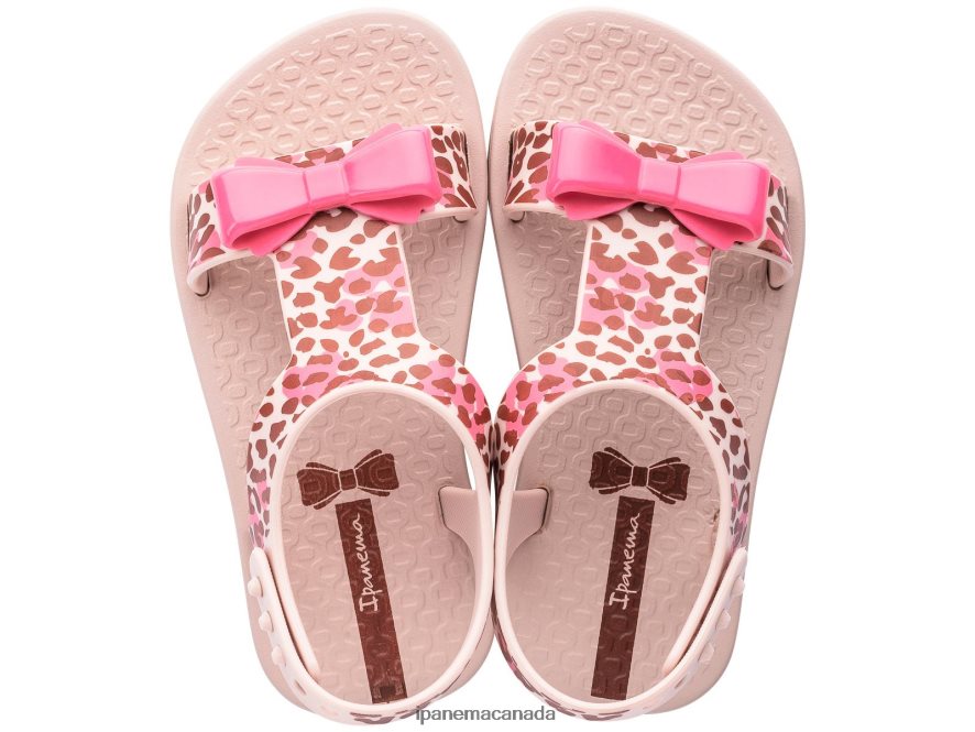 Babies B Dreams Leopard Ipanema Pink Bow Footwear JX0T4N365