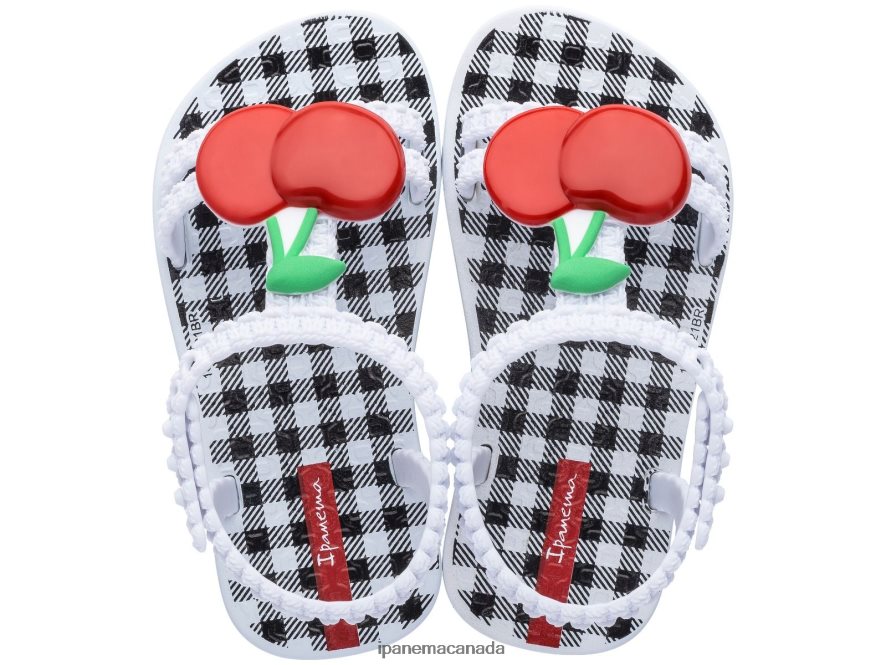Babies B My First Cherry Ipanema White Contrast Footwear JX0T4N373