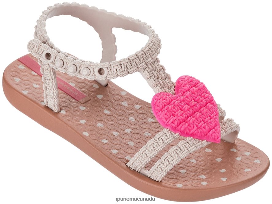 Babies B My First Heart 21 Ipanema Pink Tan Footwear JX0T4N409