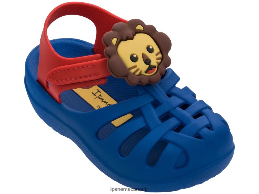 Babies B Summer Ipanema Animal Blue Lion Footwear JX0T4N406