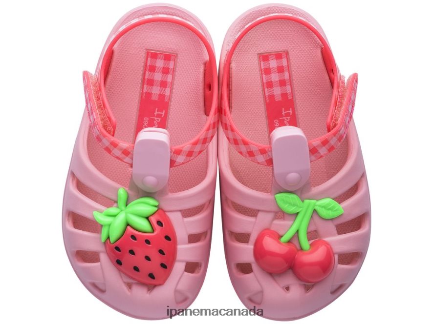 Babies B Summer Ipanema Fun Pink Picnic Footwear JX0T4N405