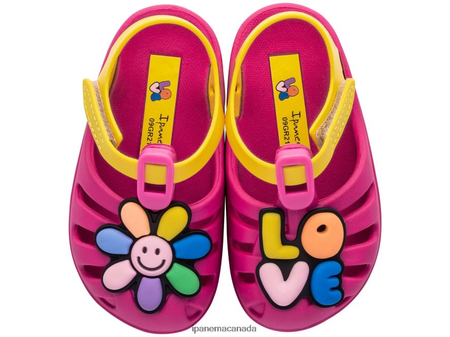 Babies B Summer Peace Ipanema Bright Pink Footwear JX0T4N363