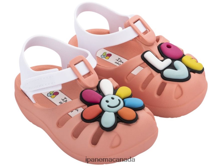 Babies B Summer Peace Ipanema Coral Footwear JX0T4N364