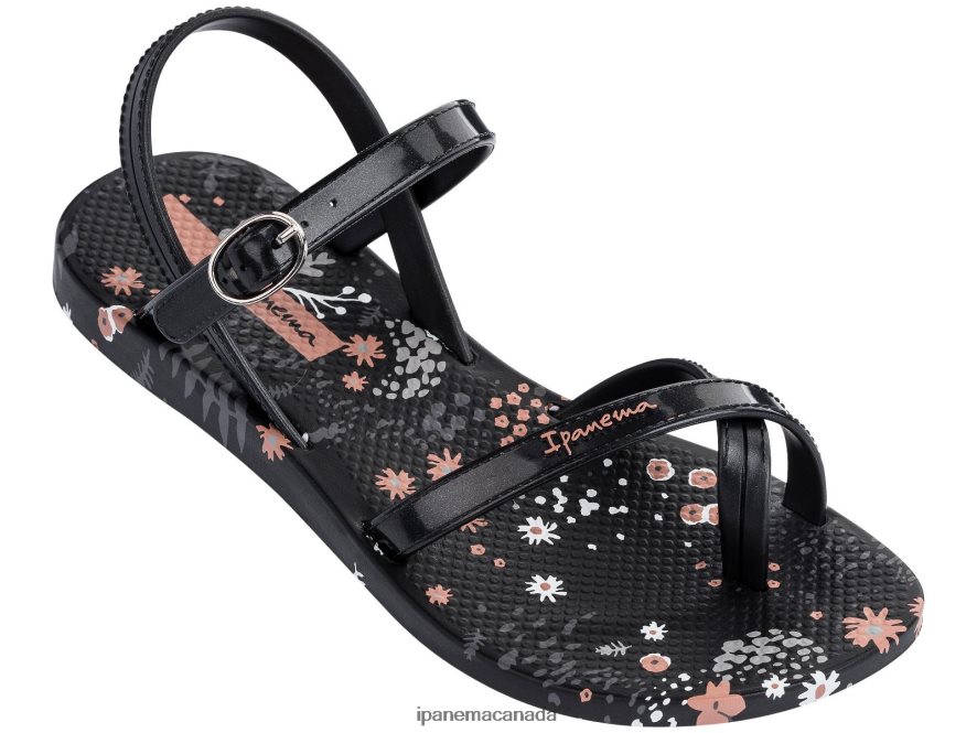 Kids K Fashion Sandal 21 Ipanema Black Flower Footwear JX0T4N413