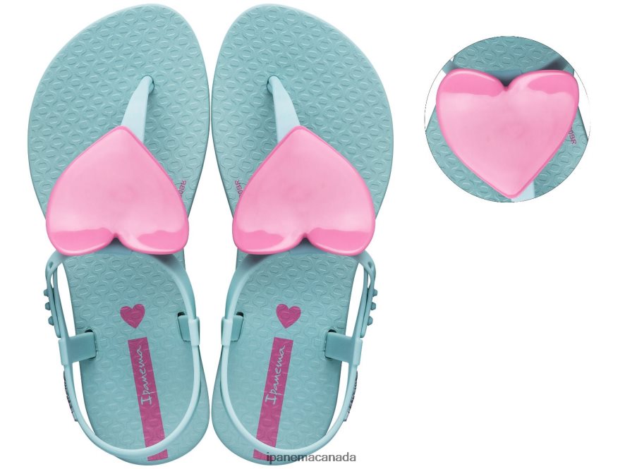 Kids K Heart Sandal Ipanema Aqua Pink Footwear JX0T4N378