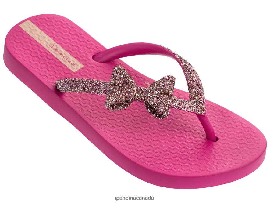 Kids K Lolita Glitter Ipanema Pink Bow Footwear JX0T4N403