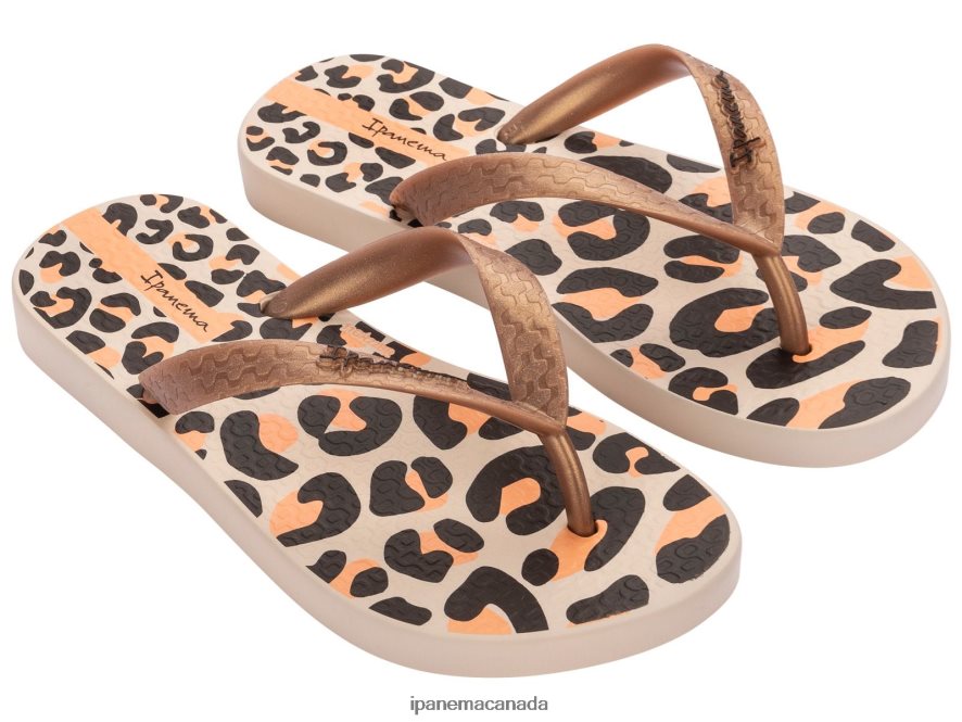 Kids K Temas Print Ipanema Gold Animal Footwear JX0T4N320