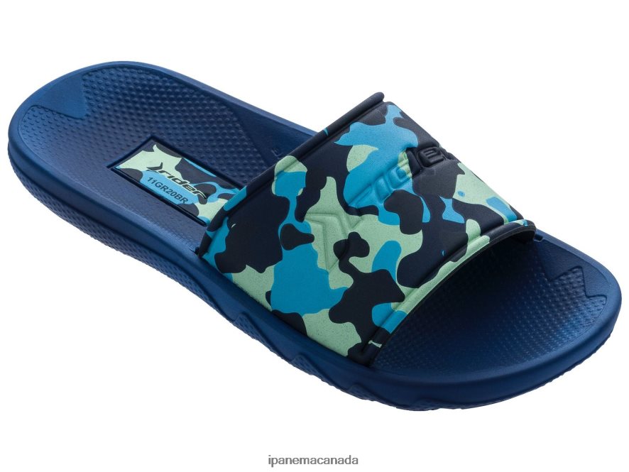 Kids K Camo Slide Ipanema Blue Footwear JX0T4N383