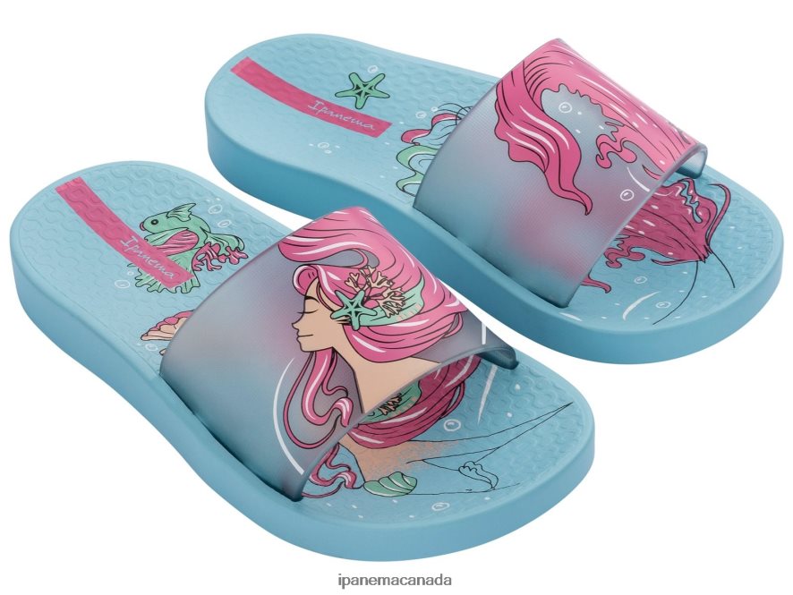 Kids K Urbana Slide Ipanema Aqua Ocean Footwear JX0T4N314