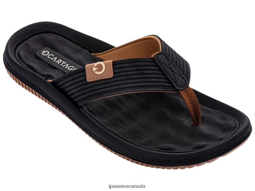 Men Dunas Ipanema Black Tan Footwear JX0T4N448