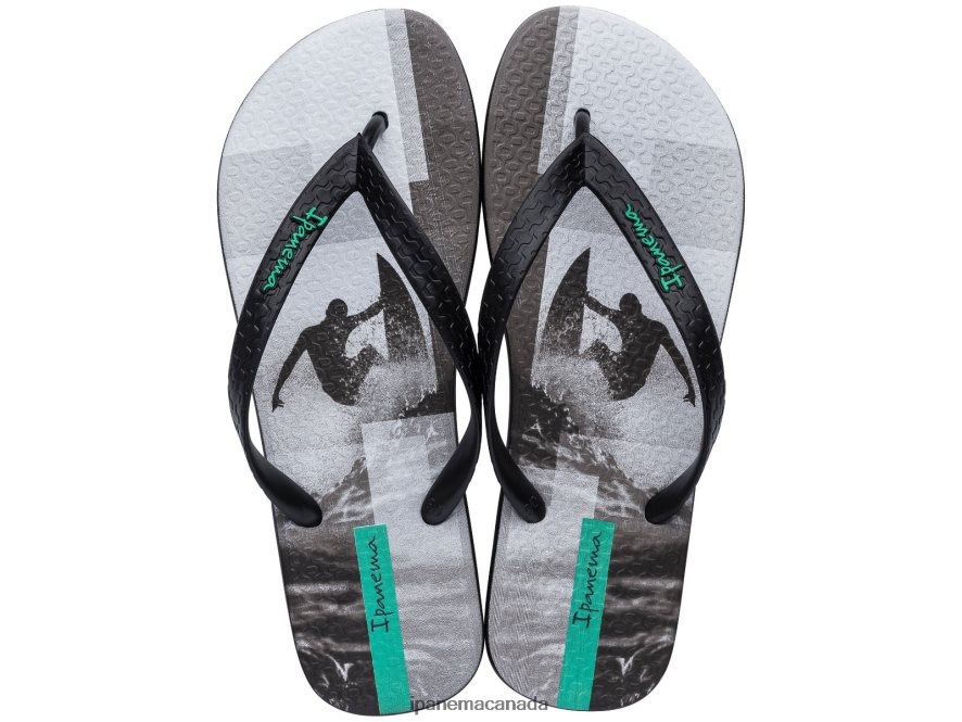 Men Summer Print Ipanema Black Footwear JX0T4N498