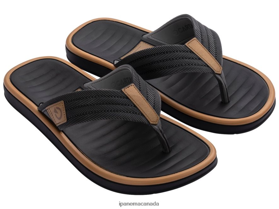 Men Tunisia Ipanema Black Tan Footwear JX0T4N493
