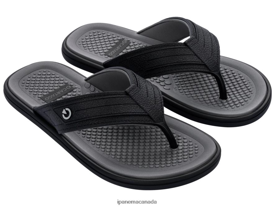 Men Veneto Ipanema Black Contrast Footwear JX0T4N454