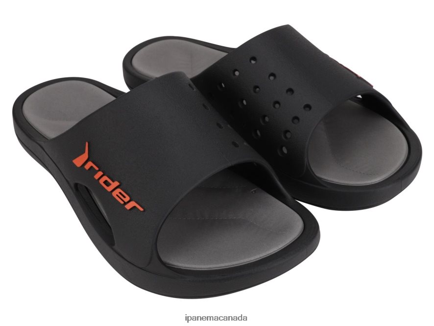 Men Bay Slide Ipanema Black Grey Footwear JX0T4N490