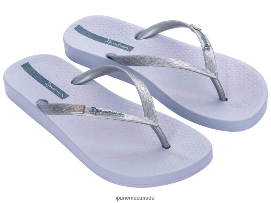 Women Anatomic Brazil Ipanema Silver Lilac Footwear JX0T4N38