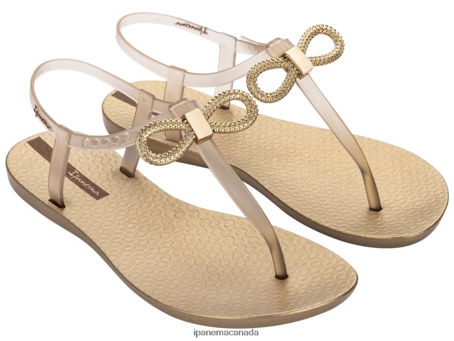 Women Belle Sandal Bow Ipanema Soft Gold Footwear JX0T4N113