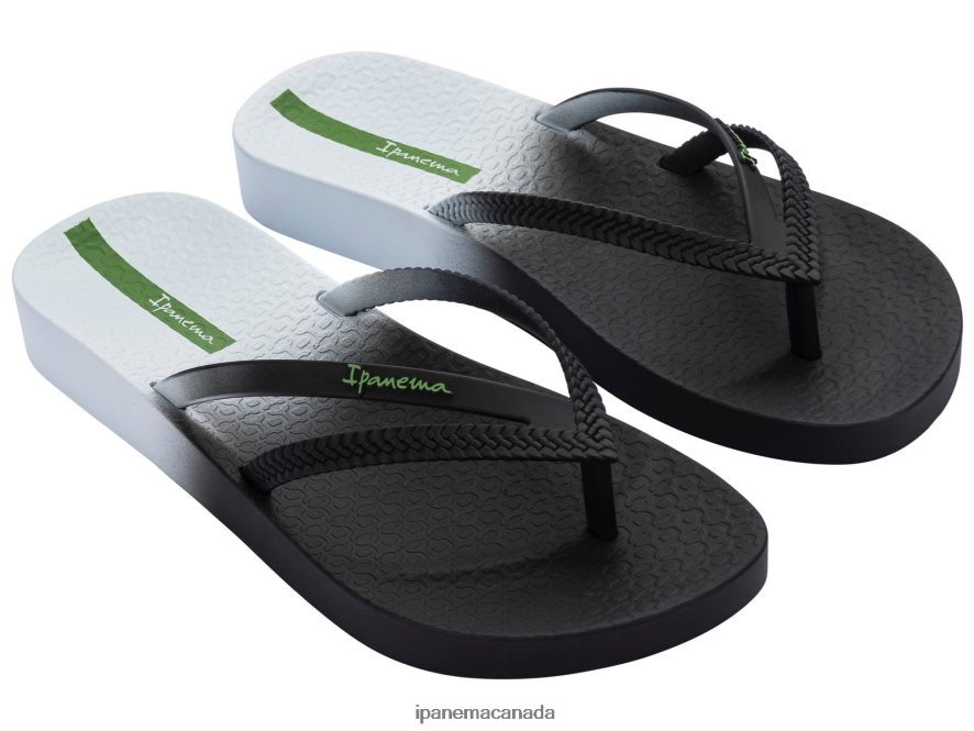 Women Bossa Soft Ipanema Bright Black White Footwear JX0T4N10