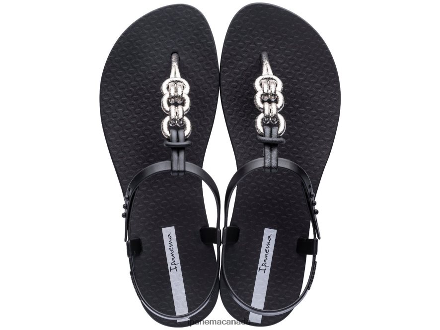 Women Charm Sandal Links Ipanema Black Footwear JX0T4N163