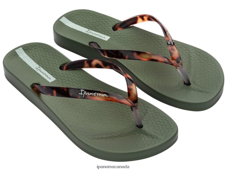 Women Connect Tortoise Shell Ipanema Khaki Footwear JX0T4N82