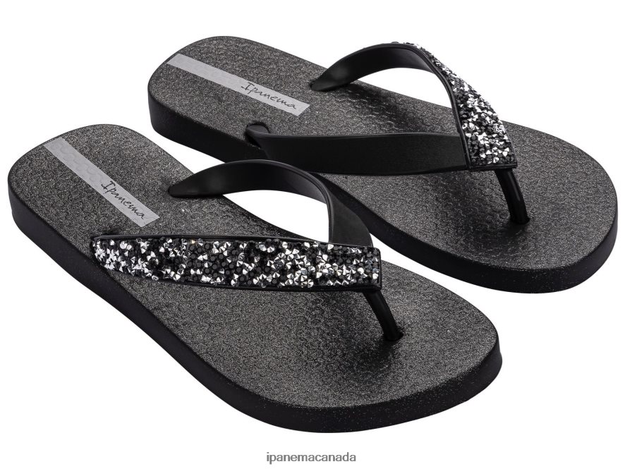 Women Glam Special Ipanema Black Crystal Footwear JX0T4N106