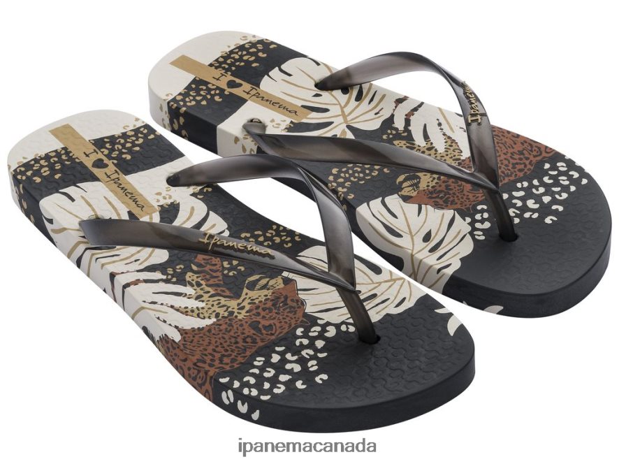 Women I Love Sun Print Ipanema Black Footwear JX0T4N254