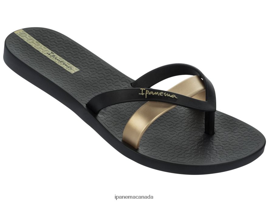 Women Kirei 21 Ipanema Black Gold Footwear JX0T4N126