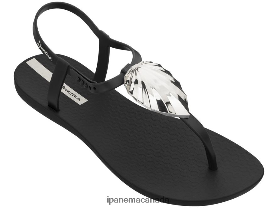 Women Leaf Sandal Ipanema Shine Black Footwear JX0T4N295