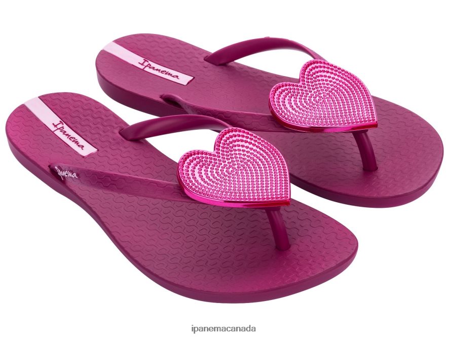 Women Maxi Heart Ipanema Fuchsia Dot Footwear JX0T4N206