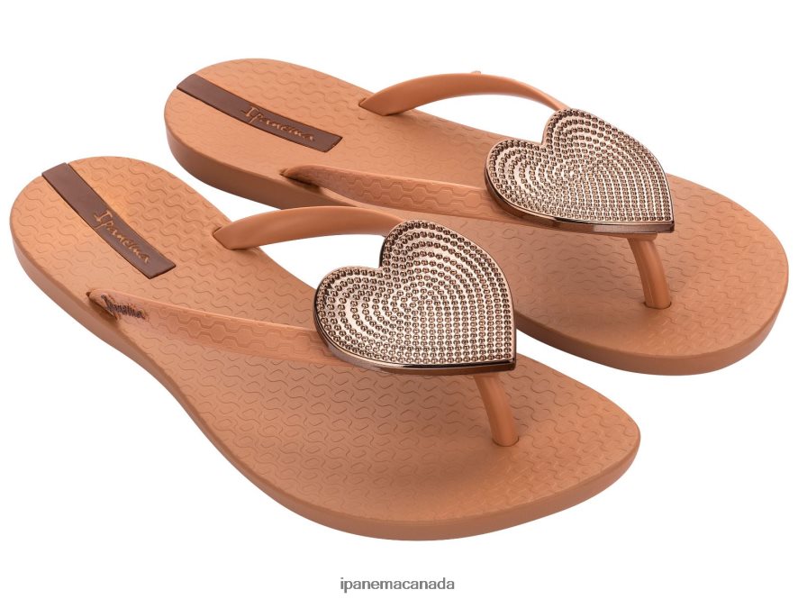 Women Maxi Heart Ipanema Sunkiss Tan Dot Footwear JX0T4N211
