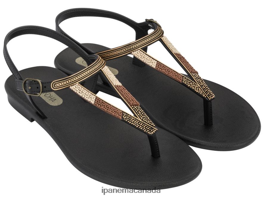 Women Rustic Sandal Ipanema Black Footwear JX0T4N290