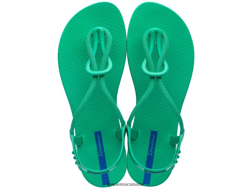 Women Trendy Sandal Loop Ipanema Emerald Footwear JX0T4N181
