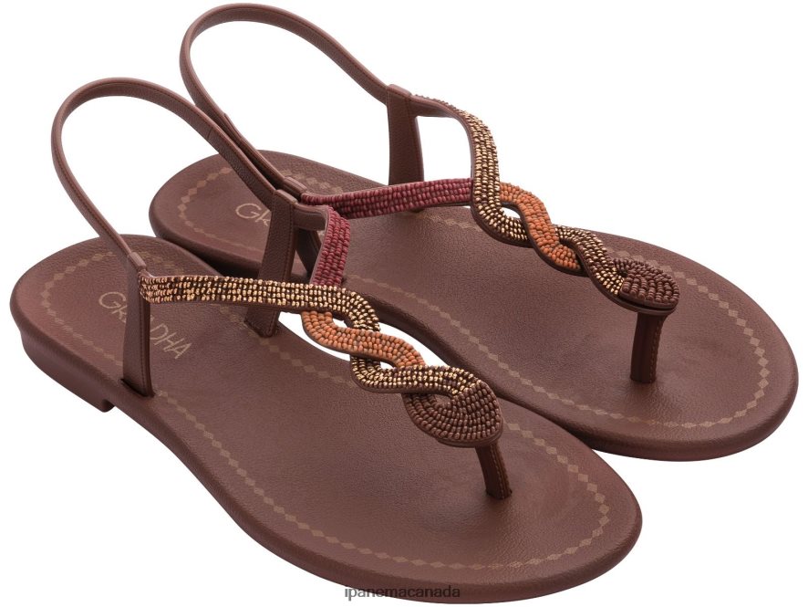 Women Twist Sandal Ipanema Bronze Footwear JX0T4N279