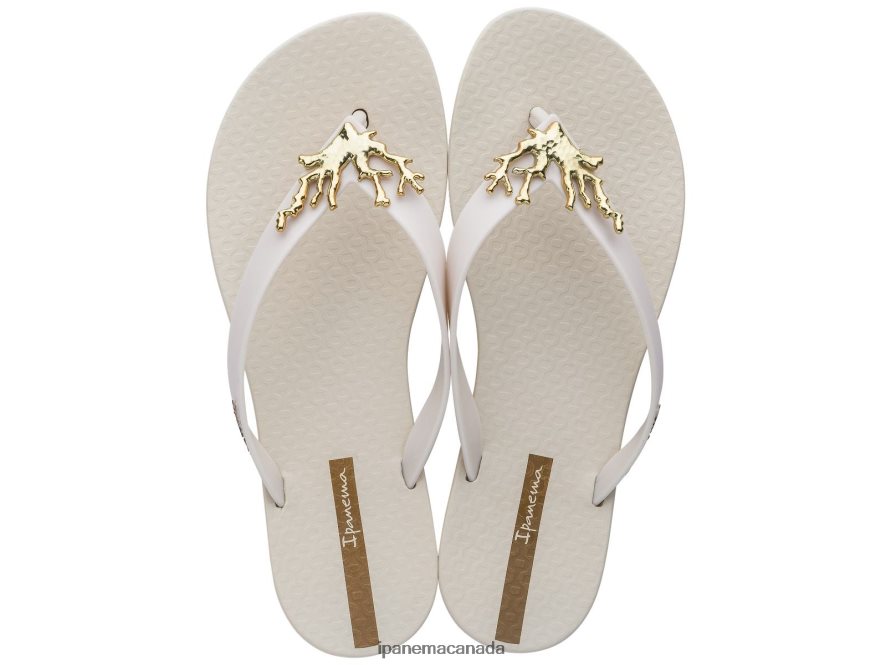 Women Wave Ocean Ipanema Ivory Coral Footwear JX0T4N258