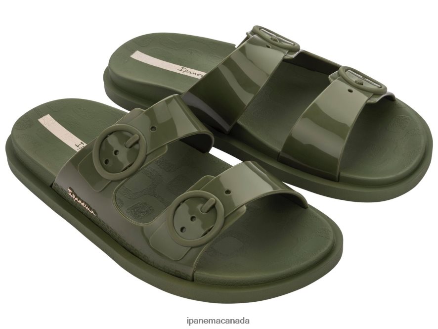 Women Follow Slide Ipanema Khaki Footwear JX0T4N92