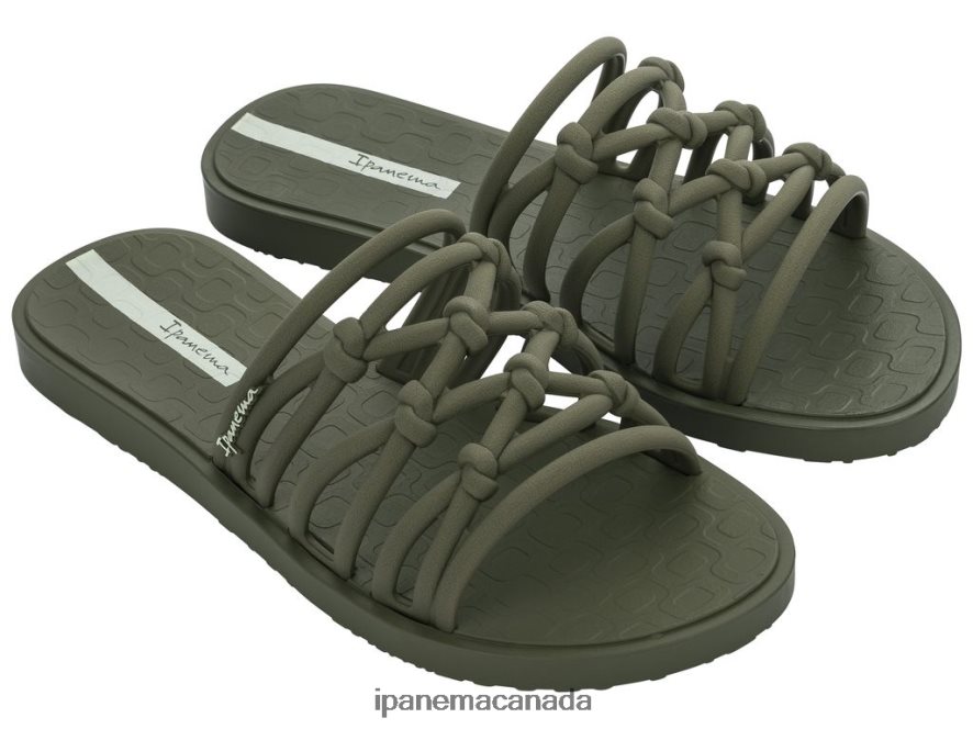 Women Link Slide Ipanema Khaki Footwear JX0T4N161